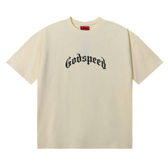 Godspeed T Shirts Skull Rose Clock Plate Double Yarn Cotton Casual Short Sleeve Men and Women