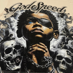 Godspeed T Shirts 100% pure cotton 260g fabric Streetwear fashion Rhinestone