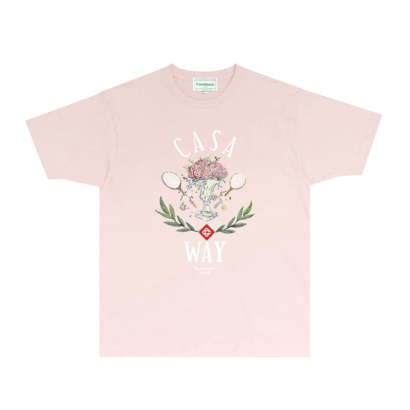 Casablanca T Shirts Street High-quality pure cotton