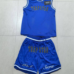 Trapstar T shirts & shorts Set Casual tank top jersey Mesh
