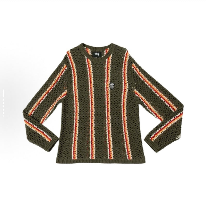 Stussy Sweater High-quality knitwear for autumn winter stripe