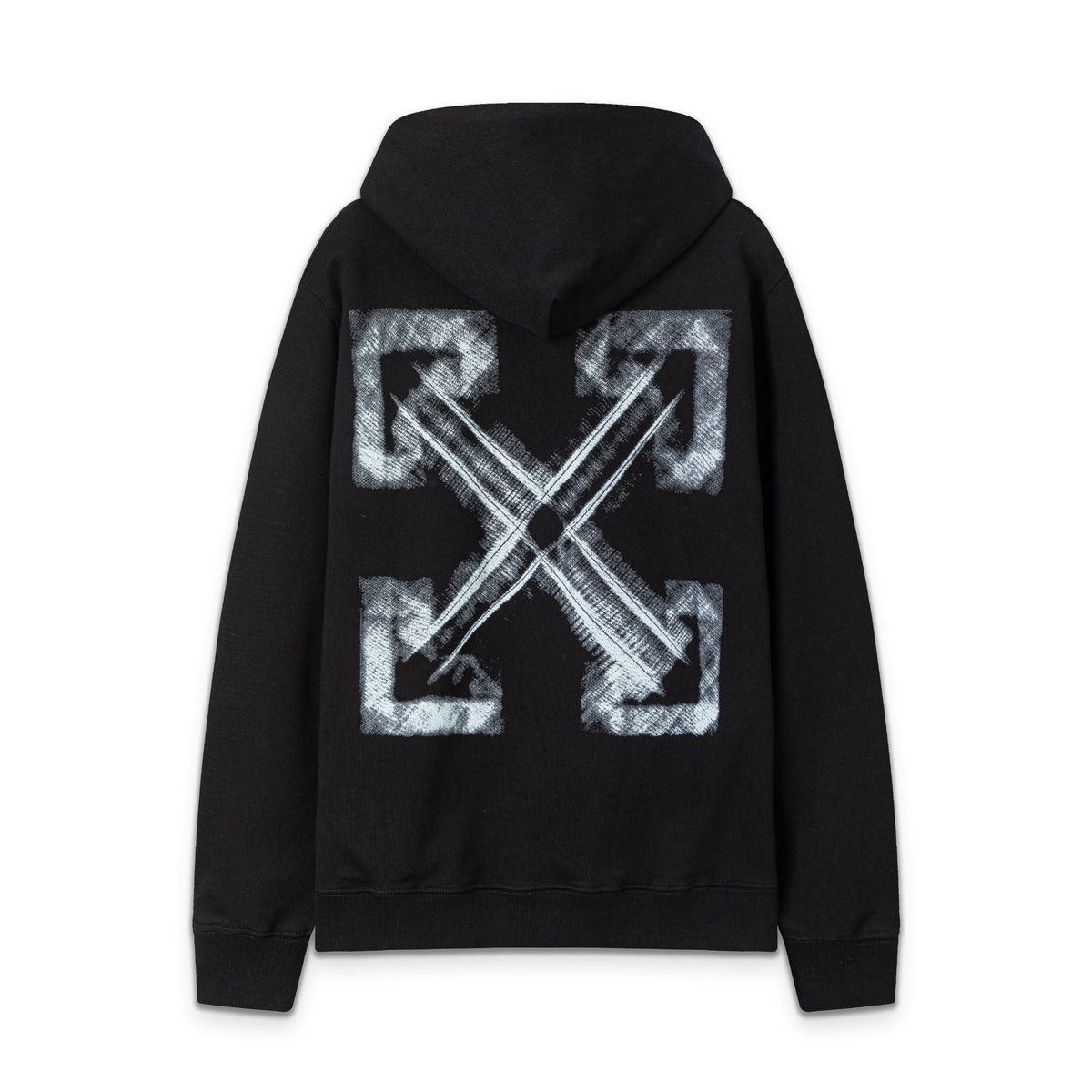 OW Phantom Arrow Pattern Pullover Hooded Sweater