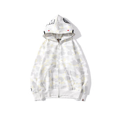 Bathing Ape Bape Hoodie camouflage luminous sweater men's autumn and winter cardigan