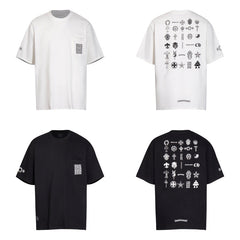 CHH Heart T Shirts T-shirt logo print cotton round neck short sleeve
