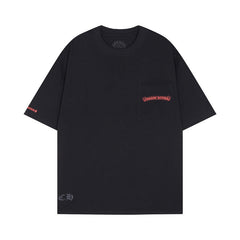 CHH  Heart T Shirts Chrome Hearts Sanskrit Horseshoe Pattern Short Sleeve T-Shirt