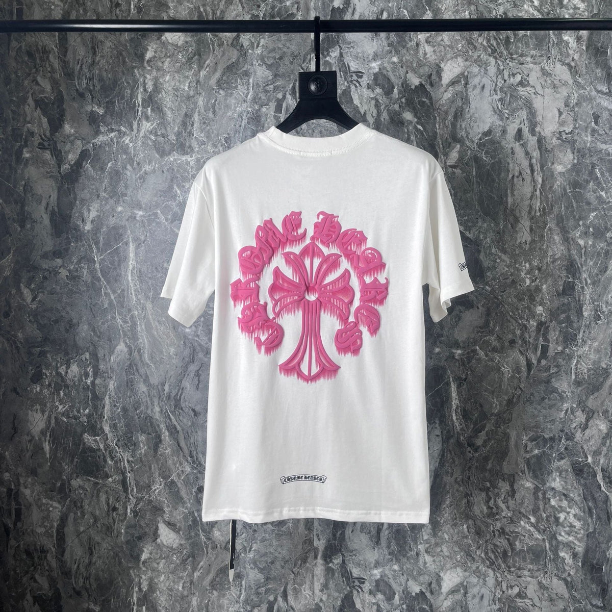 CHH Heart T Shirts Cross Printed Cotton Casual T-Shirt Couple Short Sleeve