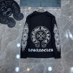 CHH  Heart Long Sleeve Shirt Unisex Fashion Loose Long Sleeve Shirt