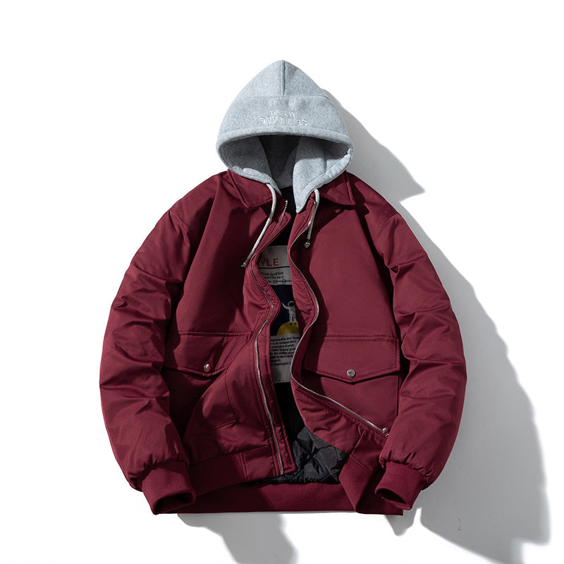 Mens Vintage Jackets Jacket Padded Workwear Jacket Trendy Baseball Uniform