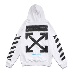 Off White hoodie empty arrow pattern pullover