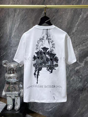 CHH Heart T Shirts Sanskrit Half Sleeve Crew Neck Short Sleeve Casual