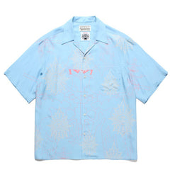 GUILTYPARTIES TIGER Shirts WOLF'S HEAD Spider Eyes, Hawaiian Short Sleeve Shirt Men