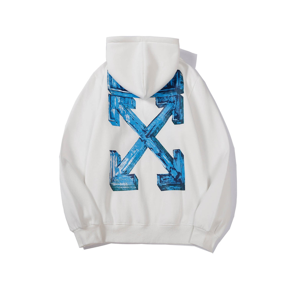 Off White hoodie3D stereo arrow pattern print casual versatile pullover hooded