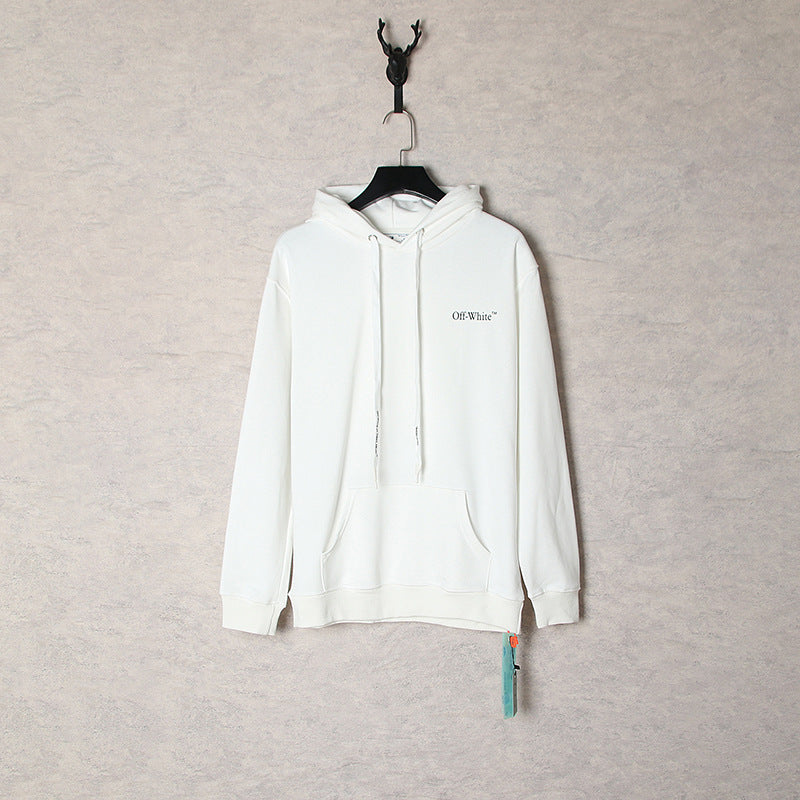 Off White hoodie oil painting series pullover terry hooded