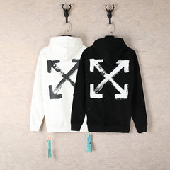 Off White hoodie Autumn/Winter print hoodie
