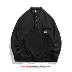 Men Pullover Hoodie Spring Sweater Men's Loose All-Match Casual