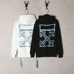 OFF Marker Graffiti Arrow Pullover Hooded Sweater