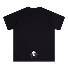 CHH Heart T Shirts Croix Printed Short Sleeve T-Shirt Loose