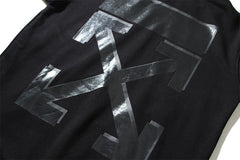 Off White hoodie Ink Arrow Pattern Sleeve Hood