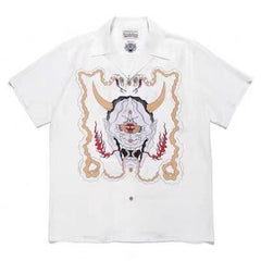 GUILTYPARTIES TIGER Shirts Prajna Wolf Head ALOHA Heaven Tokyo Hawaii Short Sleeve Shirt