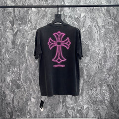 CHH Heart T Shirts Sanskrit Cross Short Sleeve