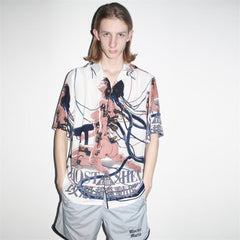 GUILTYPARTIES TIGER Shirts 23SS Ghost in the Shell joint print, Hawaiian short-sleeved shirt men