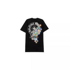 CHH  Heart T Shirts Croix Cross Color Leather Printed Short Sleeve T-Shirt
