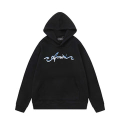 Amiri Hoodie AMI Letter logo pattern print hooded sweater for men and women