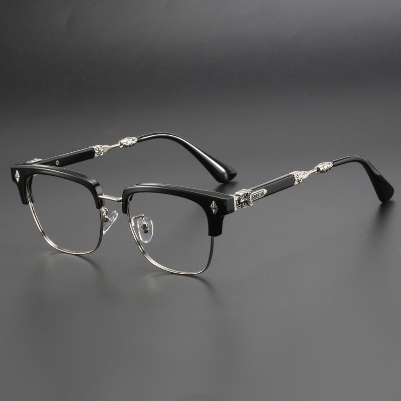 Chrome Hearts glasses luxury sword, half frame glasses