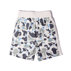Bathing ape Bape Shorts Camo luminous shark mouth shorts five-point pants straight beach pants