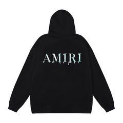 Amiri Hoodie AMI Sweater Bone Stick Hooded Sweater Men and Women
