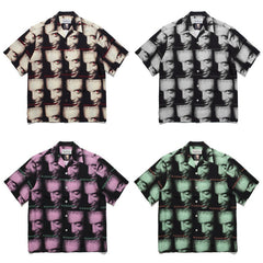 GUILTYPARTIES TIGER Shirts 22ss Exclusive Hannibal Movie Series Portrait Full Print Short Sleeve Shirt Men