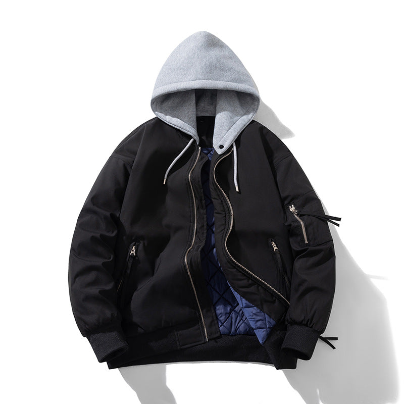 Mens Vintage Jackets Baseball Jacket Cotton Jacket Couple Flight Jacket