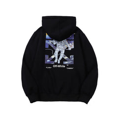 Off White hoodie space astronaut arrow fleece hooded