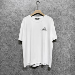 Amiri T Shirt Printed Casual Hip Hop round Neck Short Sleeve T-shirt