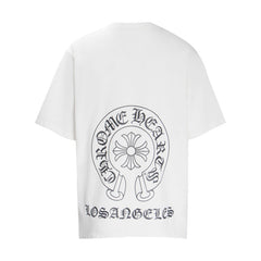 CHH  Heart T Shirts Summer Horseshoe Cross Print Short Sleeve T-Shirt