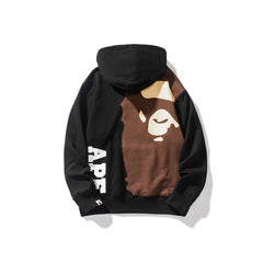 Bathing Ape Bape Hoodie Man Alphabet Print Solid Color Shark