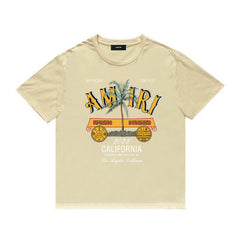 Amiri T Shirt Casual Hip Hop round Neck Short Sleeve T-shirt