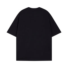 CHH Heart T Shirts Versatile Casual Loose Print Embroidery T-Shirt Sleeves