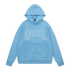 Amiri Hoodie AMI Letter logo print pullover hooded sweater for men and women