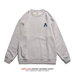Men Pullover Hoodie Spring Sweater Male Loose All-Match Simple Leisure