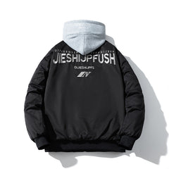 Mens Vintage Jackets Padded Jacket Autumn/Winter Embroidery Flying Suit Cotton Suit