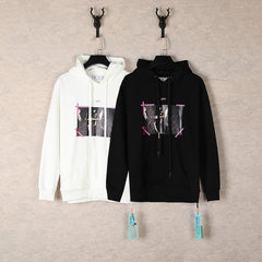 Off White hoodie angel wing pattern arrow hooded