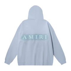 Amiri Hoodie OW Hot Diamond Letter Pattern Pullover Hooded Sweater Men and Women