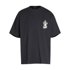 CHH Heart T Shirts T-Shirt Loose Cross Print