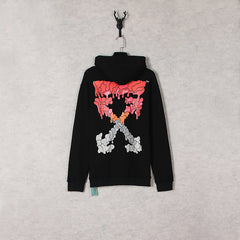 Off White hoodie渐变溶化箭头图案连帽