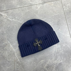 CHH  Heart Beanie Frayed Knitted Hat Korean Version Simple Warm Ear Protector Wool Hat