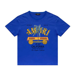 Amiri T Shirt Casual Hip Hop round Neck Short Sleeve T-shirt