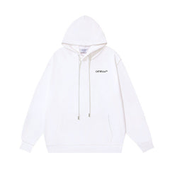 OW audio speaker arrow pattern pullover hooded sweater