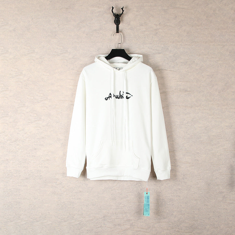 Off White hoodie Autumn/Winter print hoodie