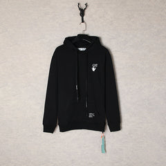 Off White hoodie oil painting series arrow hooded